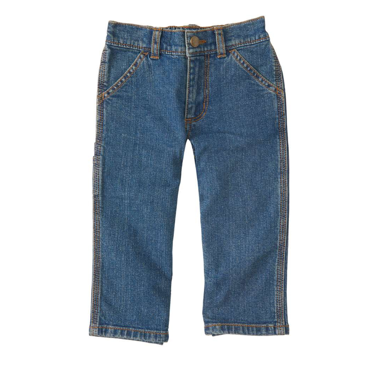 Carhartt Boys' Dungaree Washed Denim Jeans Carhartt Boys' Dungaree Washed Denim Jeans