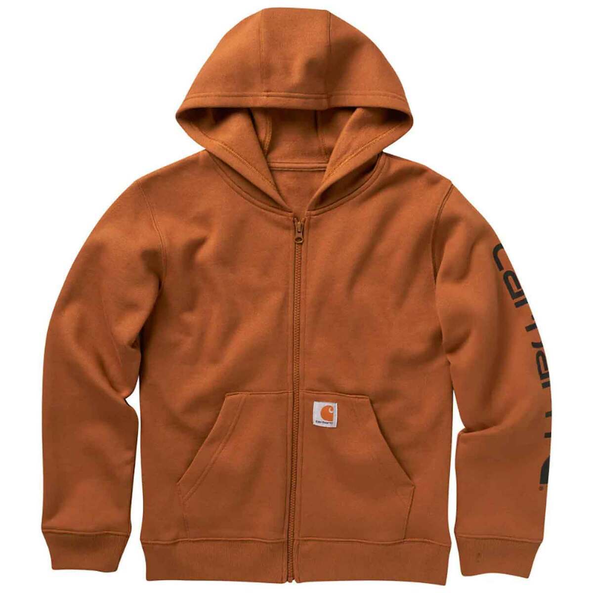 Carhartt Boys' Long Sleeve Full Zip Logo Hoodie Carhartt Boys' Long Sleeve Full Zip Logo Hoodie