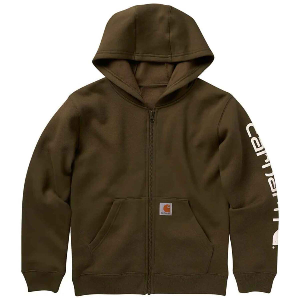 Carhartt Boys' Long Sleeve Full Zip Logo Hoodie Carhartt Boys' Long Sleeve Full Zip Logo Hoodie
