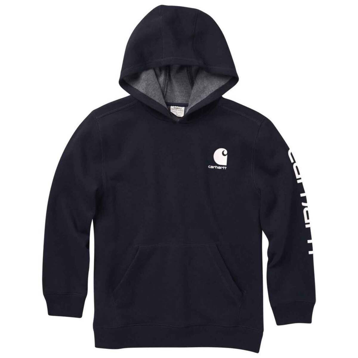Carhartt Boys' Pullover Fleece Logo Hoodie Carhartt Boys' Pullover Fleece Logo Hoodie