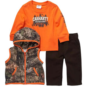 Carhartt Boys' Tee Jacket And Sweatpant 3 Piece Set Carhartt Boys' Tee Jacket And Sweatpant 3 Piece Set