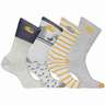 Carhartt Boys' Thermal 4 Pack Casual Socks - Gray/Yellow - L - Gray/Yellow L