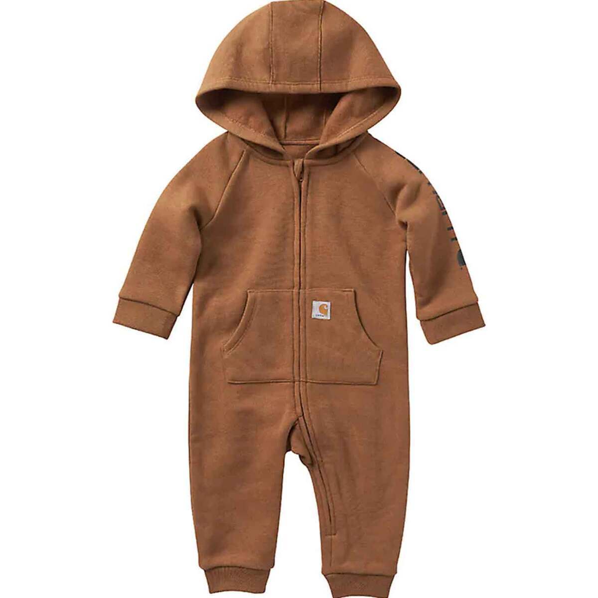Carhartt Boys' Zip Front Hooded Coveralls - Carhartt Brown - 12M - Carhartt Brown 12 Carhartt Boys' Zip Front Hooded Coveralls - Carhartt Brown - 12M - Carhartt Brown 12