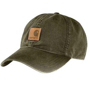 Carhartt Canvas Adjustable Hat - Army Green - One Size Fits Most