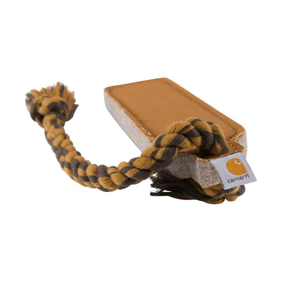 Carhartt Canvas and Felt Dog Chew Toy - Dark Brown - Brown Carhartt Canvas and Felt Dog Chew Toy - Dark Brown - Brown