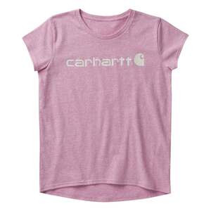 Carhartt Girls' Crewneck Core Logo Short Sleeve Casual Shirt