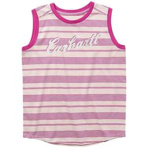 Carhartt Girls Crewneck Stripe Sleeveless Casual Shirt