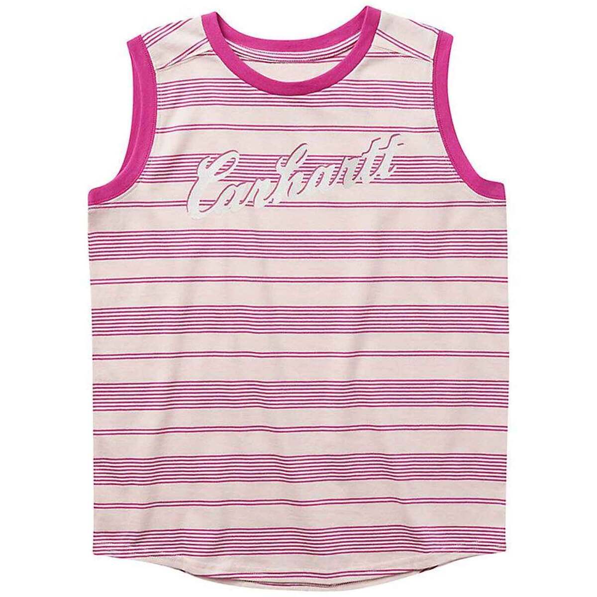 Carhartt Girls' Crewneck Stripe Sleeveless Casual Shirt | Sportsman's ...