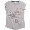 Carhartt Girls' Dandelion Glitter Short Sleeve Shirt - Gray - XL - Gray XL