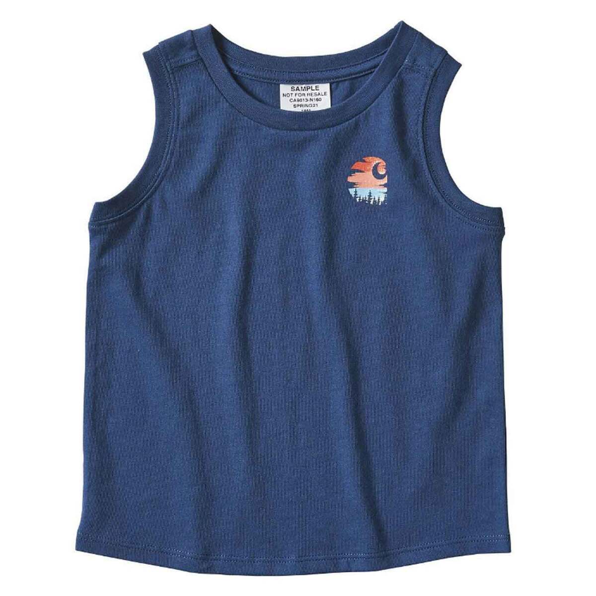 Carhartt Girls' Graphic Logo Sleeveless Casual Shirt Carhartt Girls' Graphic Logo Sleeveless Casual Shirt