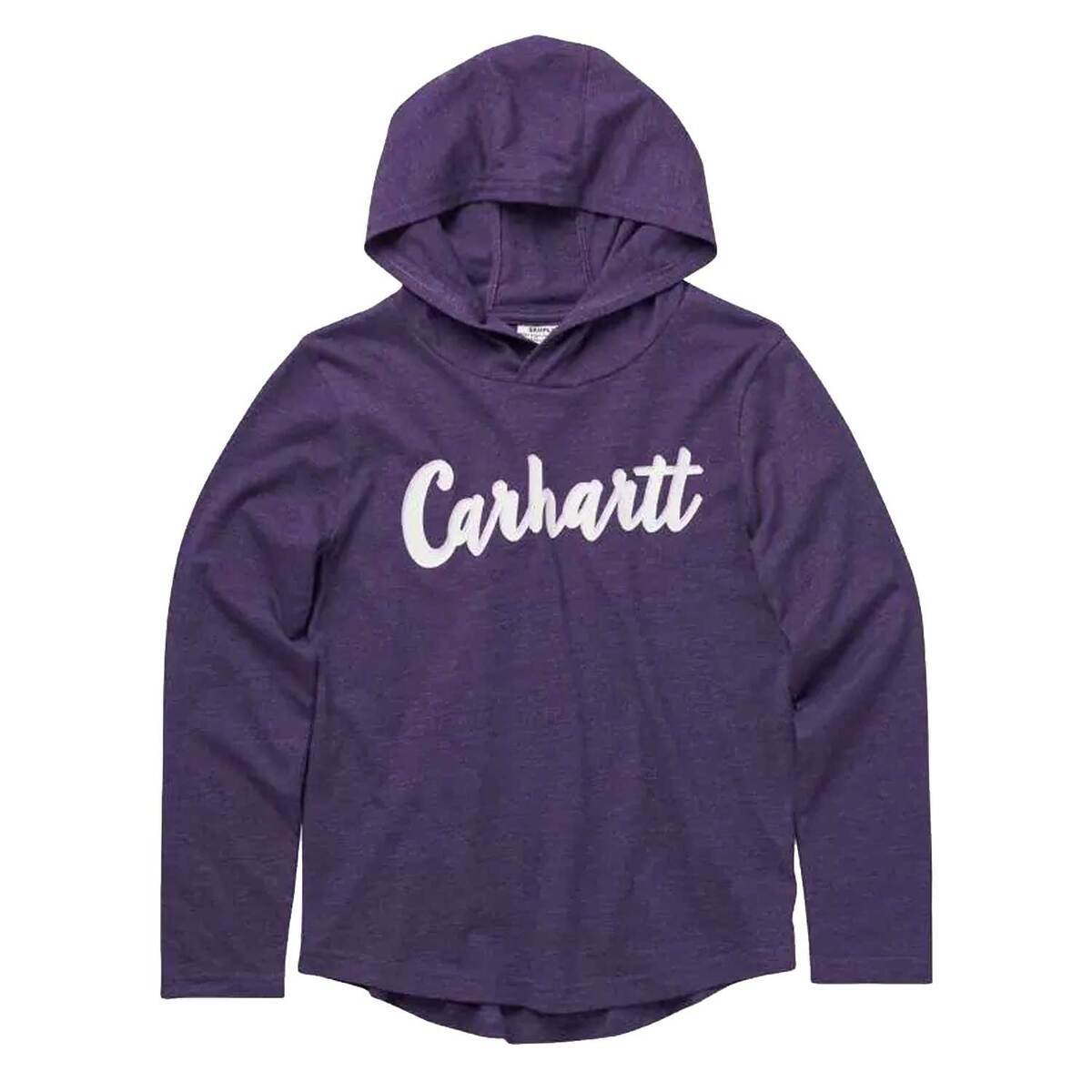 Carhartt Girls' Hooded Graphic Long Sleeve Shirt Carhartt Girls' Hooded Graphic Long Sleeve Shirt