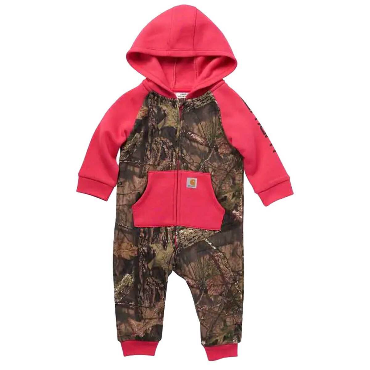Carhartt Girls' Mossy Oak Camo Fleece Coveralls - 12M - Mossy Oak 12 Carhartt Girls' Mossy Oak Camo Fleece Coveralls - 12M - Mossy Oak 12