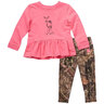Carhartt Girls' Mossy Oak Long Sleeve Crewneck Shirt and Camo Leggings