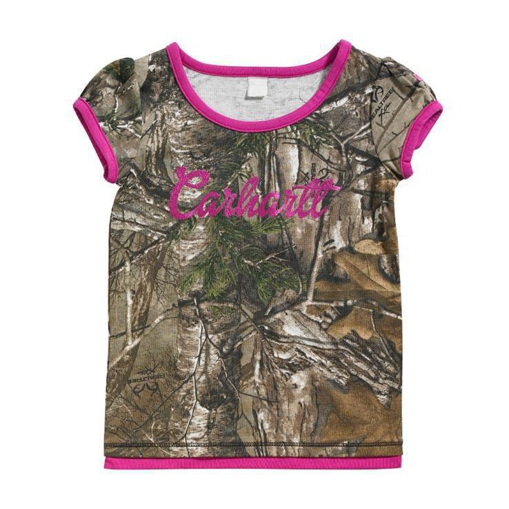Carhartt Girls Toddler Camo T-Shirt Carhartt Girls Toddler Camo T-Shirt