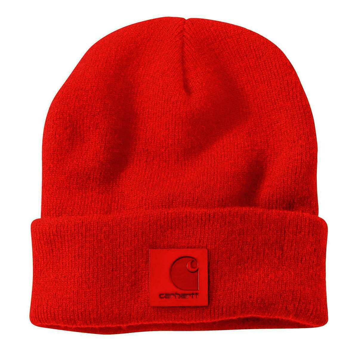 Carhartt Knit Leather Patch Beanie Carhartt Knit Leather Patch Beanie