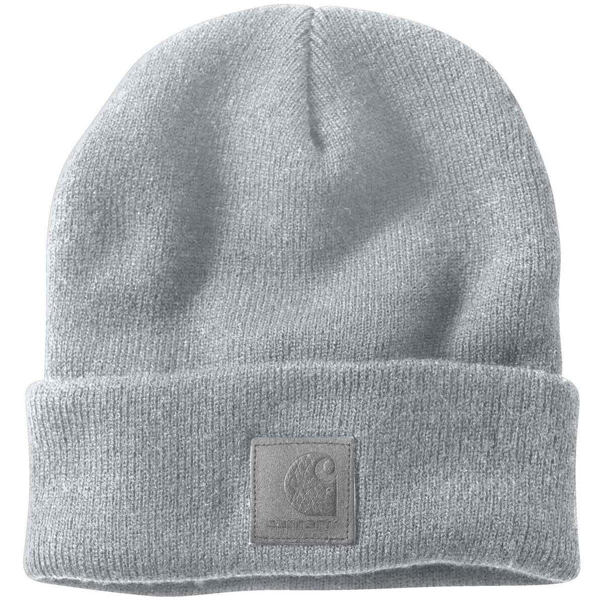 Carhartt Knit Leather Patch Beanie Carhartt Knit Leather Patch Beanie