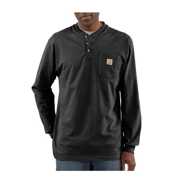 Carhartt Men's K128 Henley Workwear Long Sleeve Shirt Carhartt Men's K128 Henley Workwear Long Sleeve Shirt