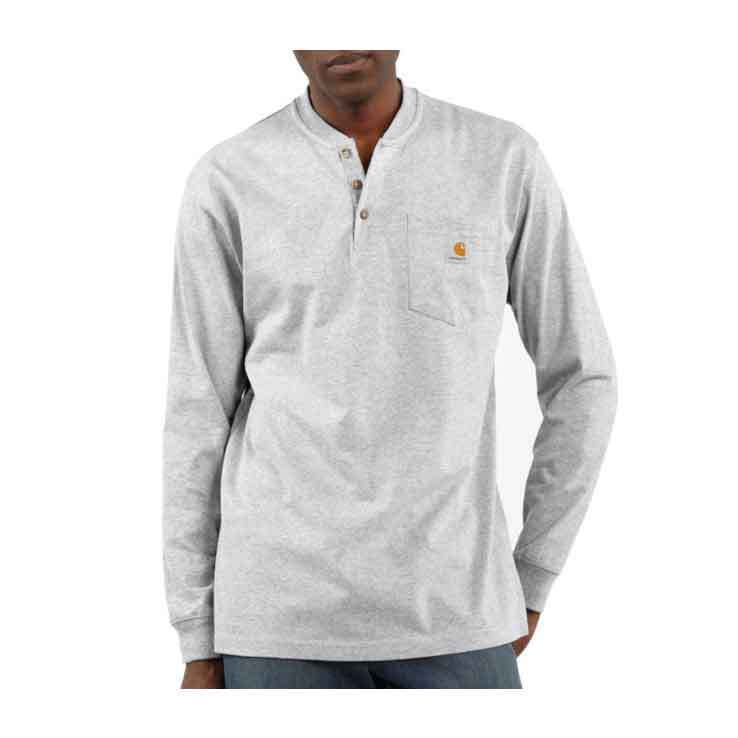 Carhartt Men's K128 Henley Workwear Long Sleeve Shirt Carhartt Men's K128 Henley Workwear Long Sleeve Shirt