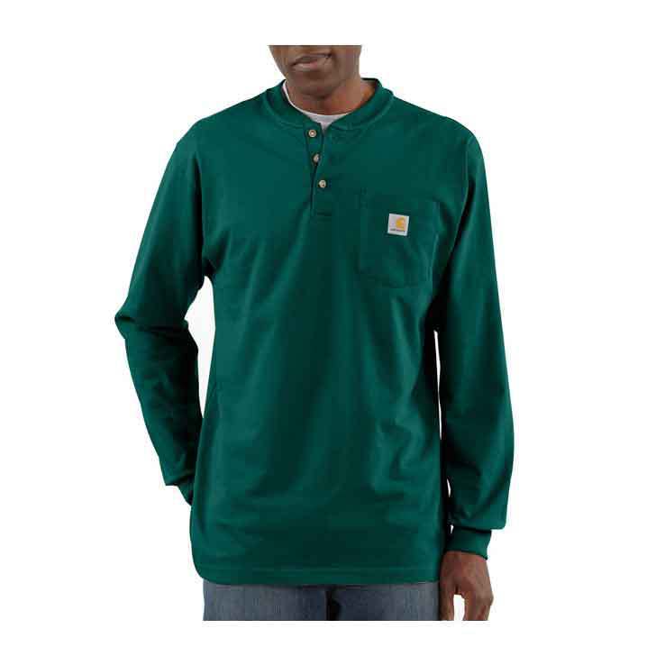Carhartt Men's K128 Henley Workwear Long Sleeve Shirt Carhartt Men's K128 Henley Workwear Long Sleeve Shirt