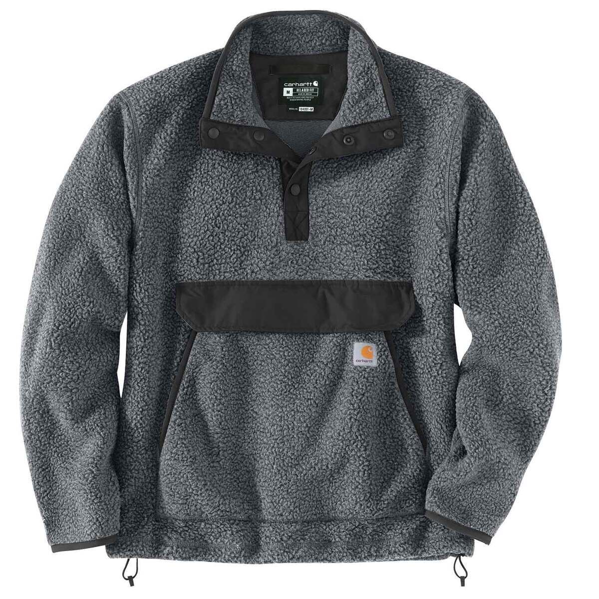 Carhartt Men's Relaxed Fit Snap Front Fleece Jacket Carhartt Men's Relaxed Fit Snap Front Fleece Jacket