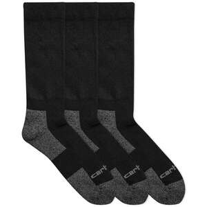 Carhartt Men's All-Season Comfort Stretch 3 Pack Work Socks