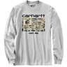Carhartt Men's Camo Flag Graphic Long Sleeve Casual Shirt