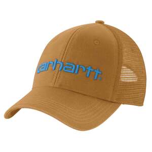 Carhartt Men's Canvas Logo Mesh Back Trucker Hat