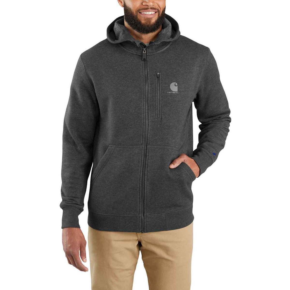 Carhartt Men's Delmont Full Zip Casual Sweatshirt Carhartt Men's Delmont Full Zip Casual Sweatshirt