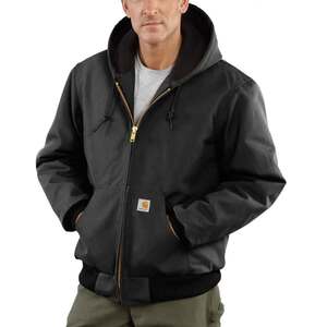 Carhartt Men's Flannel-Lined Firm Duck Insulated Jacket