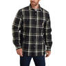 Carhartt Men's Flannel Sherpa Lined Shirt Jac - Black - M - Black M