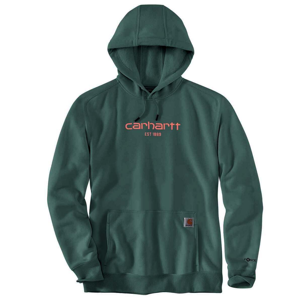 Carhartt Men's Force Logo Graphic Casual Hoodie Carhartt Men's Force Logo Graphic Casual Hoodie