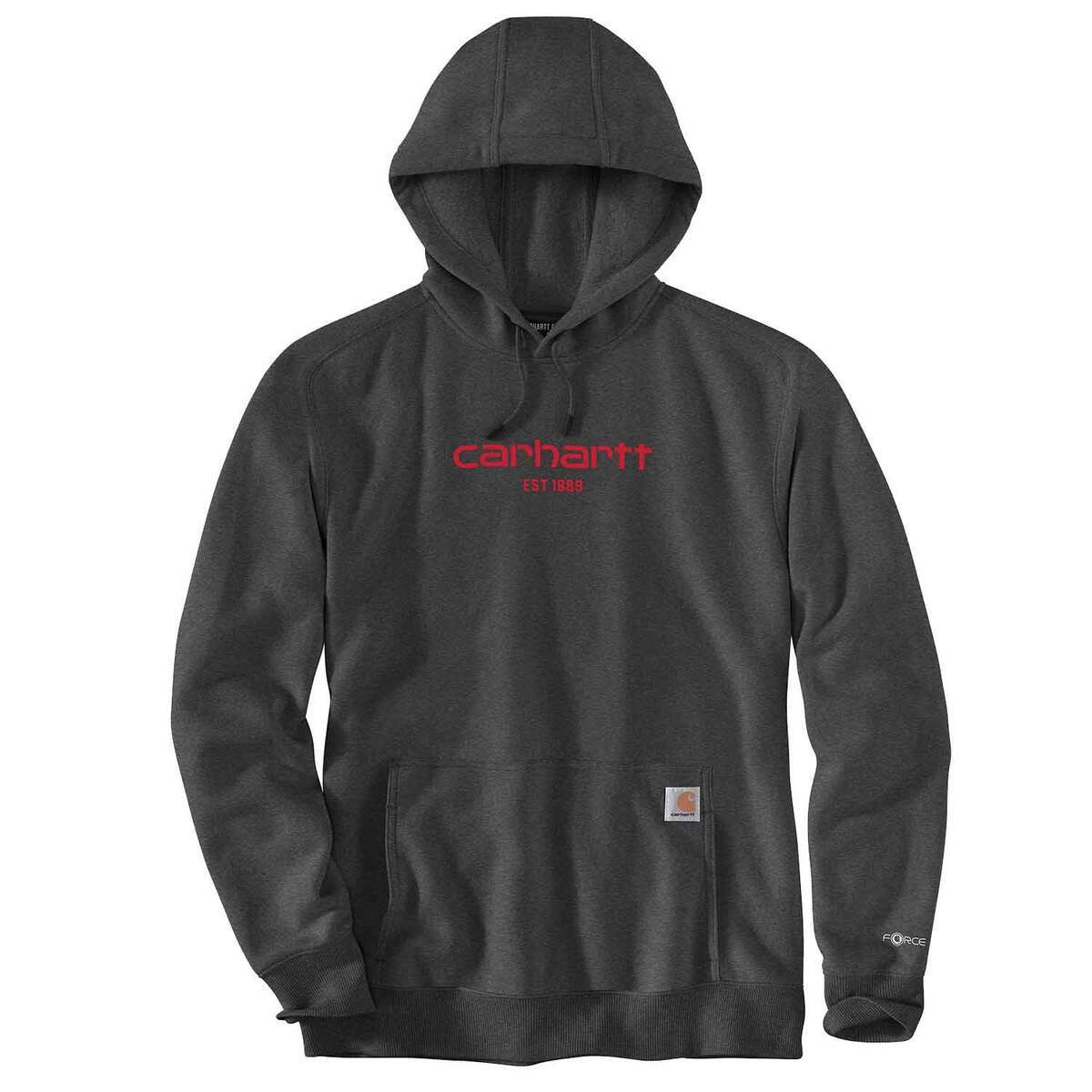 Carhartt Men's Force Logo Graphic Casual Hoodie Carhartt Men's Force Logo Graphic Casual Hoodie