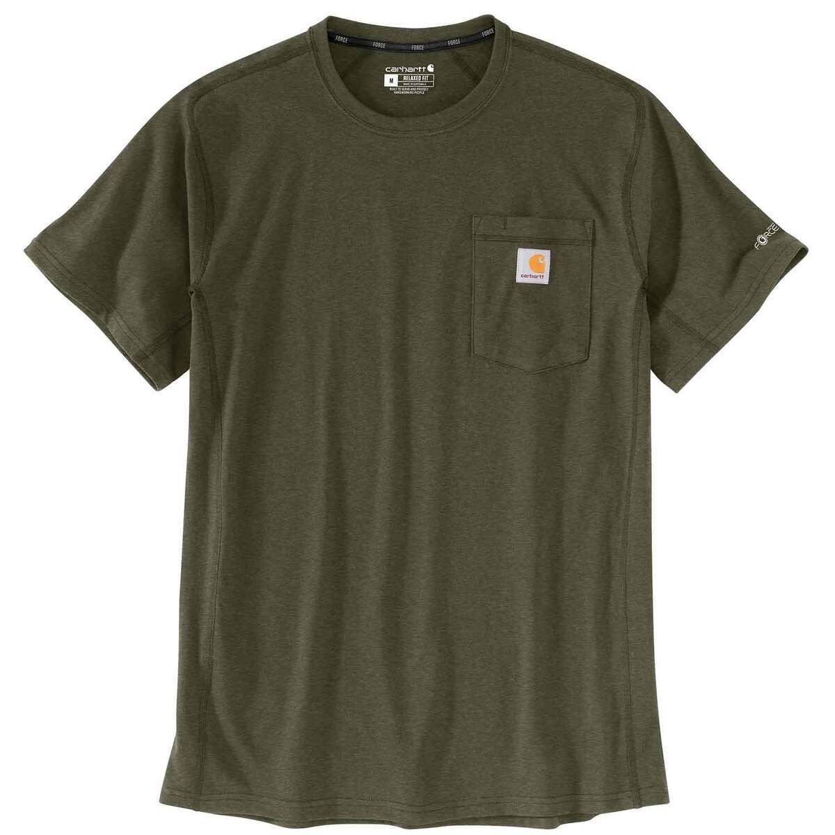 Carhartt Men's Force Relaxed Fit Midweight Pocket Short Sleeve Work Shirt Carhartt Men's Force Relaxed Fit Midweight Pocket Short Sleeve Work Shirt