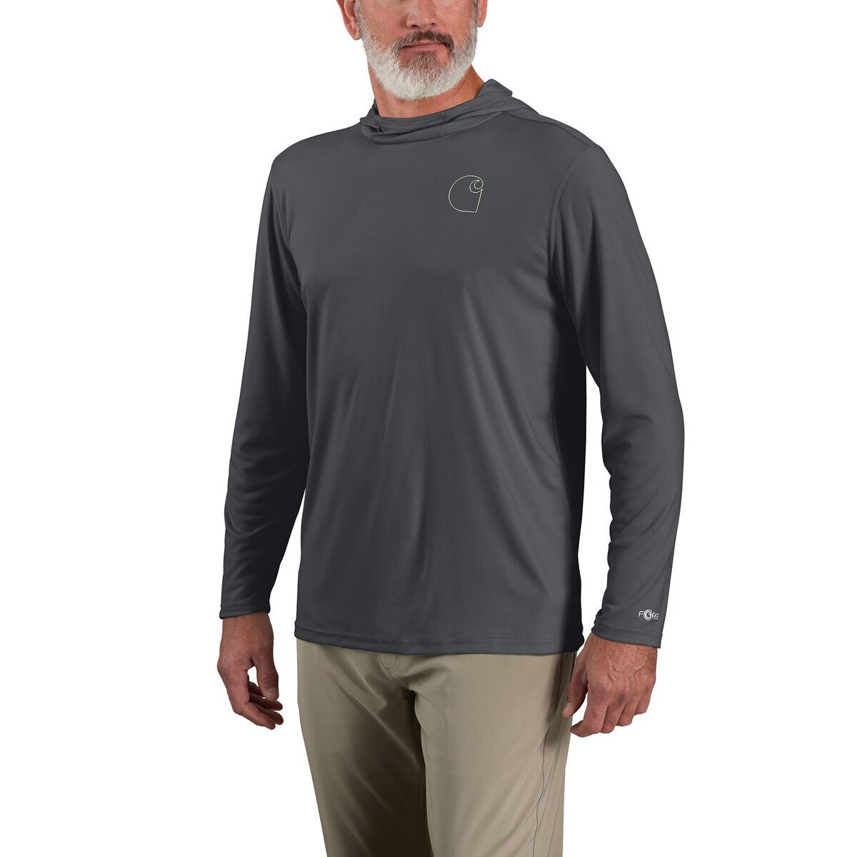 Carhartt Men's Force Sun Defender Lightweight Logo Graphic Long Sleeve Work Shirt Carhartt Men's Force Sun Defender Lightweight Logo Graphic Long Sleeve Work Shirt