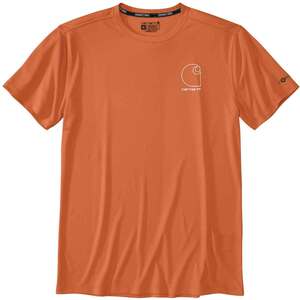 Carhartt Men's Force Sun Defender Lightweight Logo Graphic Short Sleeve Work Shirt