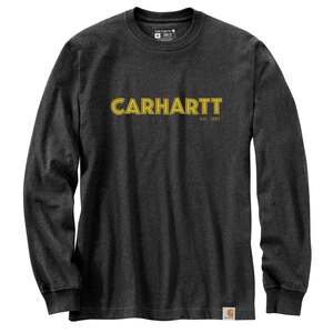 Carhartt Men's Graphic Logo Long Sleeve Casual Shirt