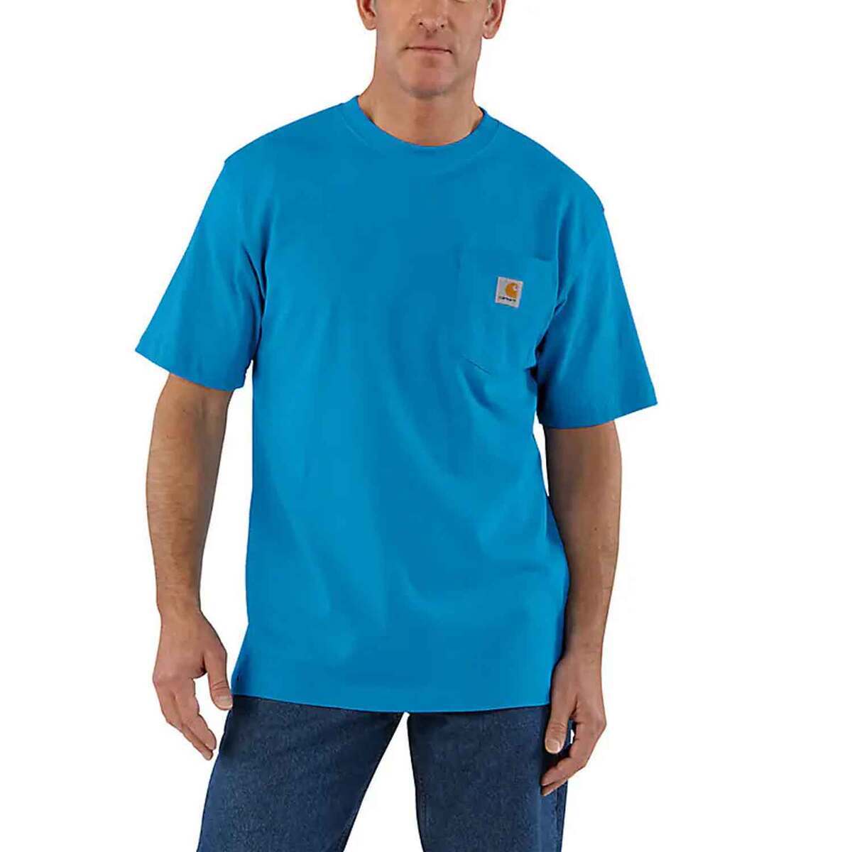 Carhartt Men's Loose Fit Heavyweight Short Sleeve Work Shirt - Atomic ...