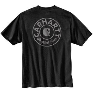 Carhartt Men's Logo Graphic Loose Fit Heavyweight Short Sleeve Work Shirt