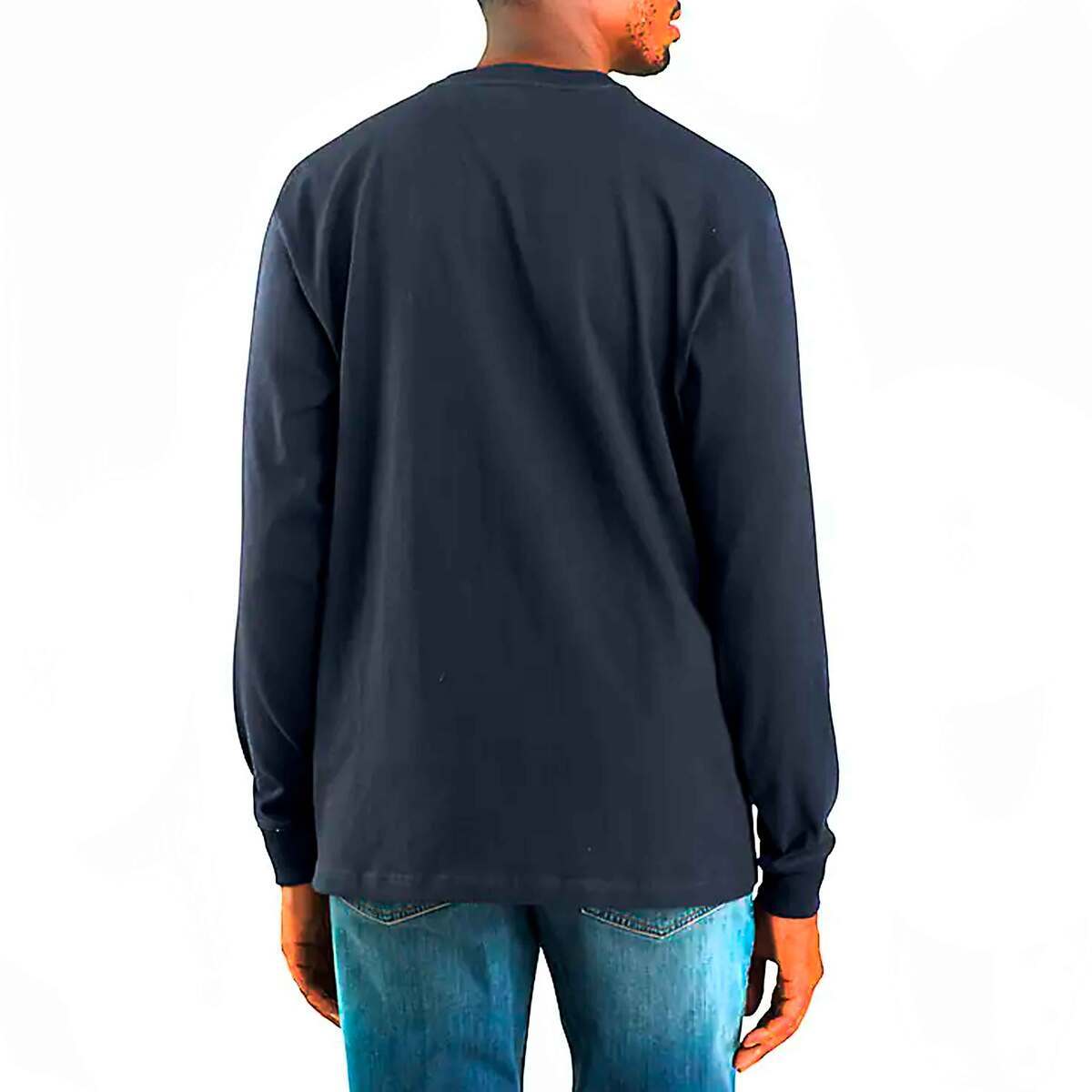 Carhartt Men's Loose Fit Heavyweight Graphic Logo Long Sleeve Work Shirt Carhartt Men's Loose Fit Heavyweight Graphic Logo Long Sleeve Work Shirt