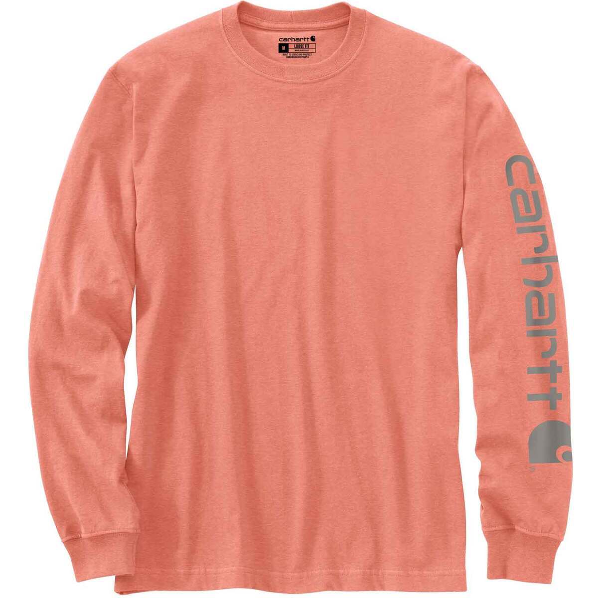 Carhartt Men's Loose Fit Heavyweight Logo Long Sleeve Shirt Carhartt Men's Loose Fit Heavyweight Logo Long Sleeve Shirt