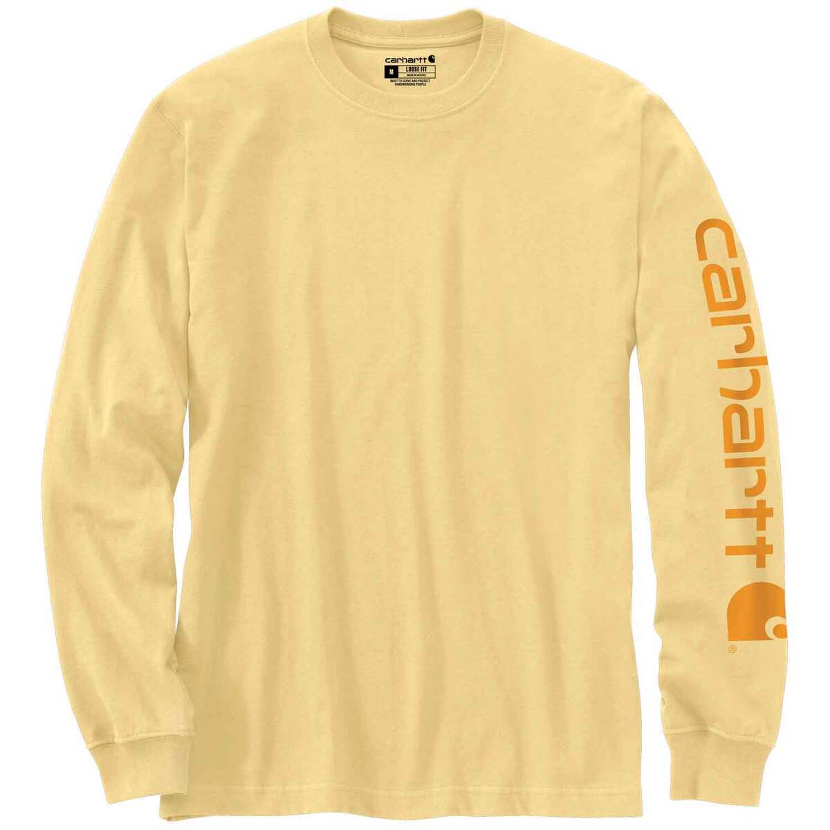 Carhartt Men's Loose Fit Heavyweight Logo Long Sleeve Shirt Carhartt Men's Loose Fit Heavyweight Logo Long Sleeve Shirt