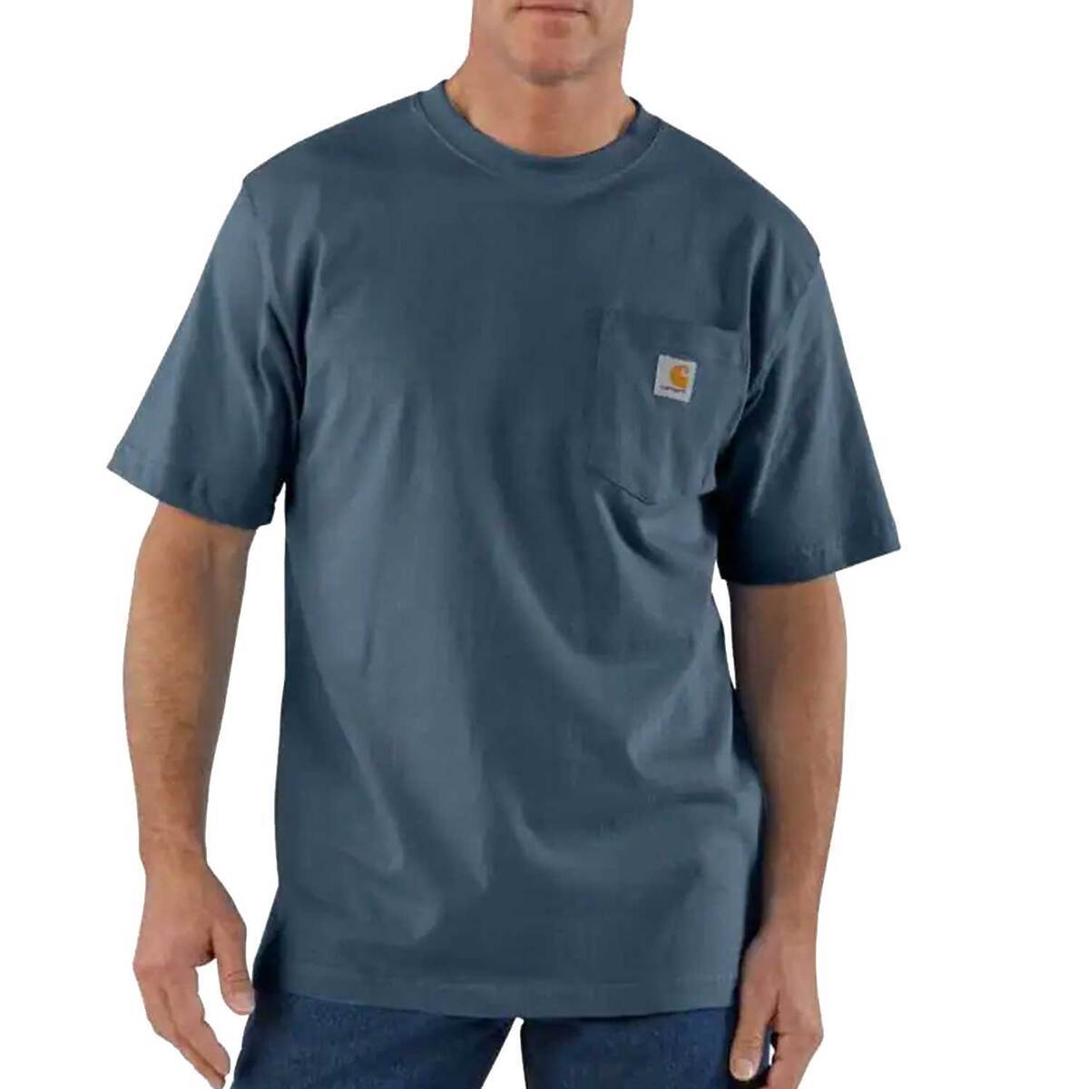 Carhartt Men's Loose Fit Heavyweight Short Sleeve Work Shirt ...