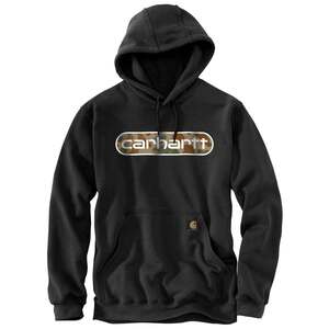 Carhartt Men's Loose Fit Midweight Camo Logo Graphic Work Hoodie
