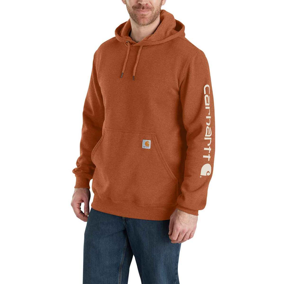Carhartt Men's Loose Fit Midweight Logo Sleeve Work Hoodie Carhartt Men's Loose Fit Midweight Logo Sleeve Work Hoodie
