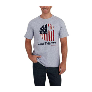 Carhartt Men's Lubbock Graphic American Branded C Short Sleeve Shirt