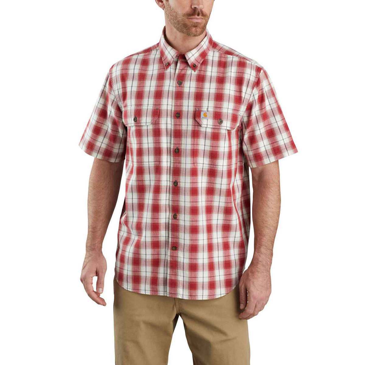 Carhartt Men's Original Fit Plaid Short Sleeve Shirt | Sportsman's ...