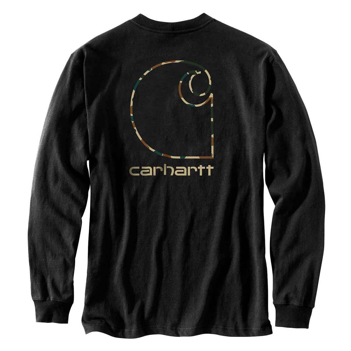 Carhartt Men's Pocket Camo C Graphic Long Sleeve Casual Shirt Carhartt Men's Pocket Camo C Graphic Long Sleeve Casual Shirt