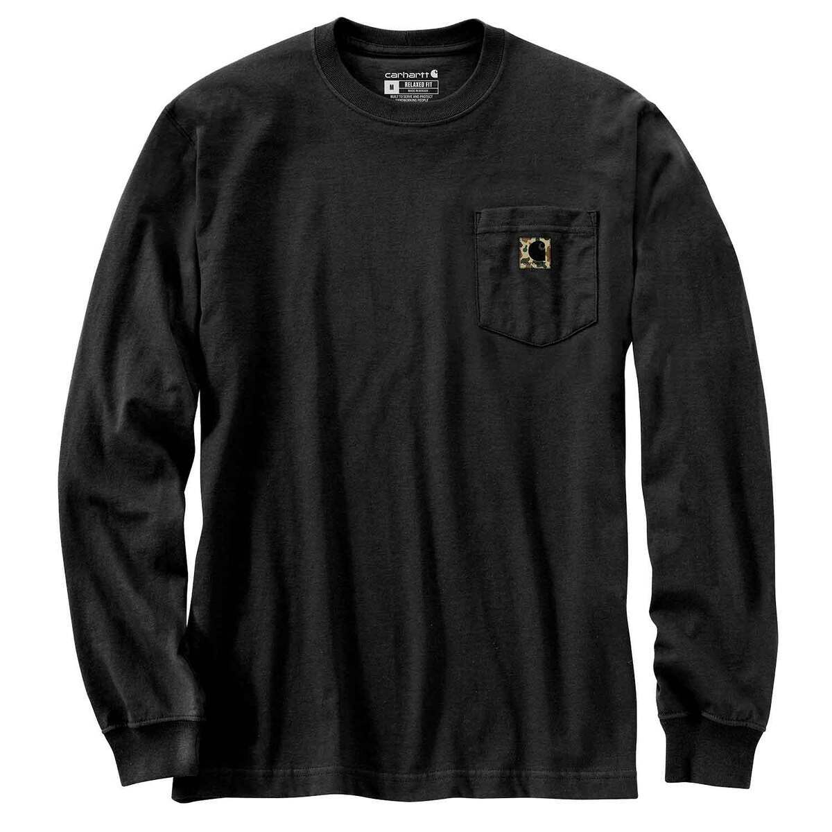 Carhartt Men's Pocket Camo C Graphic Long Sleeve Casual Shirt Carhartt Men's Pocket Camo C Graphic Long Sleeve Casual Shirt