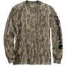 Carhartt Men's Mossy Oak Bottomland Pocket Camo Logo Long Sleeve Casual Shirt