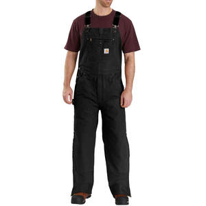 Carhartt Men's Quilt Lined Washed Duck Cotton Work Overalls Carhartt Men's Quilt Lined Washed Duck Cotton Work Overalls